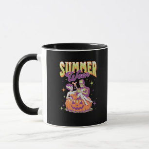 Retro glücklicher Sommerween lustiger Frankenstein Tasse