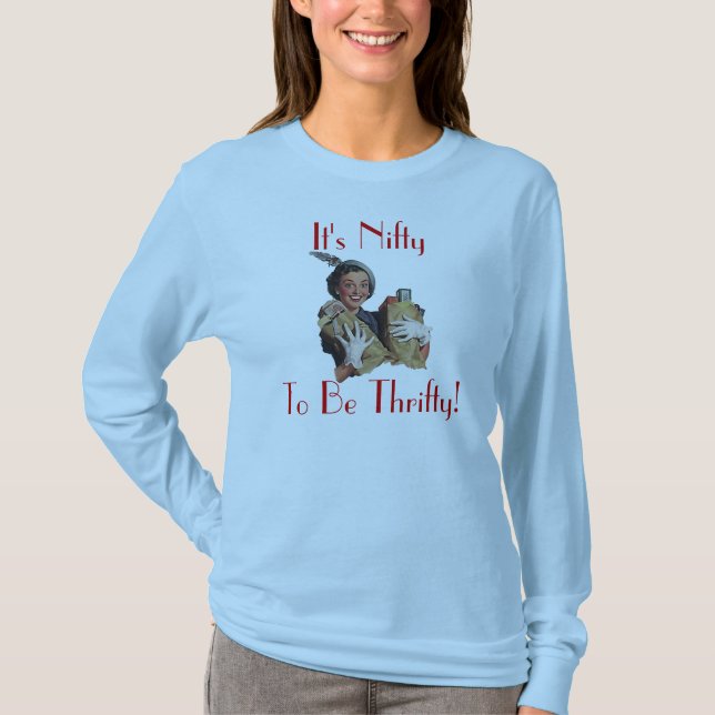 Retro glückliches mit dem T-Shirt (Vorderseite)