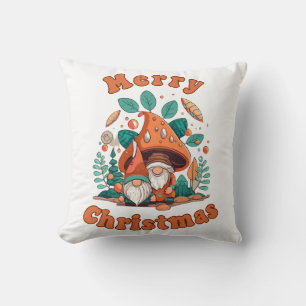 Retro Gnom Weihnachten Kissen