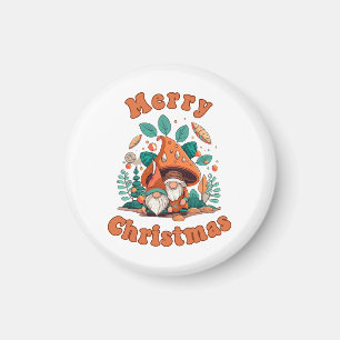 Retro Gnom Weihnachten Magnet