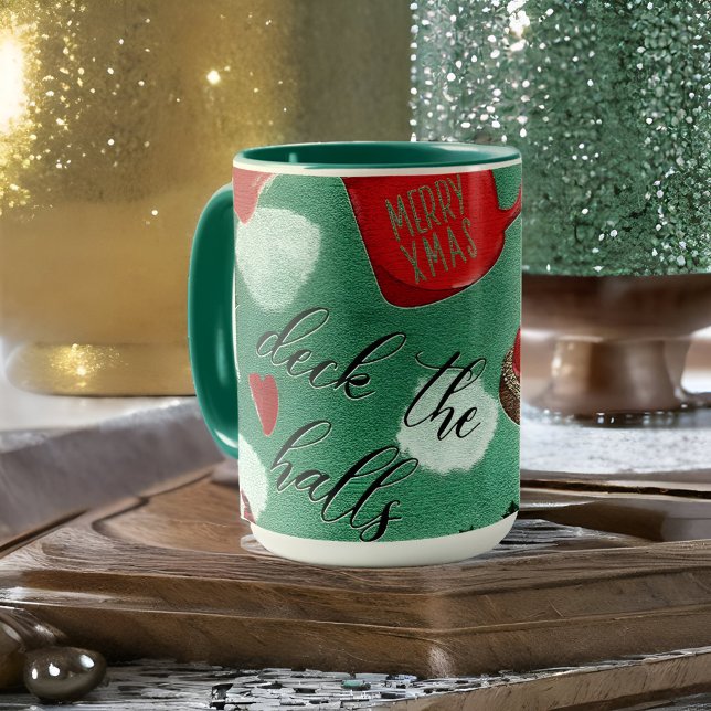 Retro Gnom Weihnachtsklassiker Kaffee Tasse (Von Creator hochgeladen)