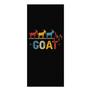 Retro Goat Heart Tee Xmas Valentines Day Gift Werbekarte