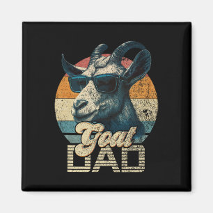 Retro Goat Vater Best Goat Daddy Funny Vathday Magnet