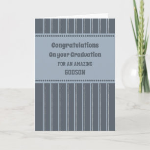 Retro Godson Herzlichen Glückwunsch Abschluss Karte