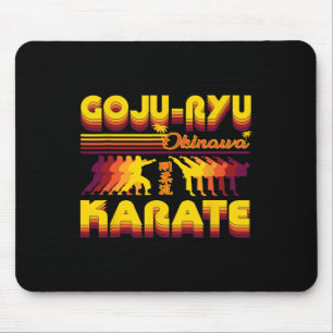 Retro Goju-ryu Karate Design Sommer Outfit für Kar Mousepad
