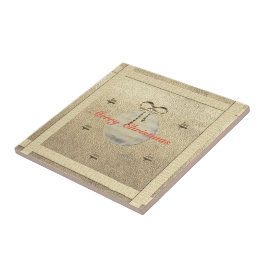 Retro Gold Holiday Vibe Fliese