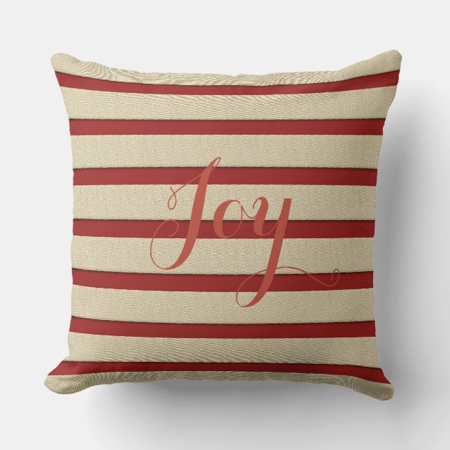 Retro Gold Holiday Vibe Kissen (Vorderseite)