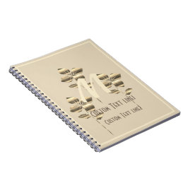 Retro Gold Holiday Vibe Notizblock