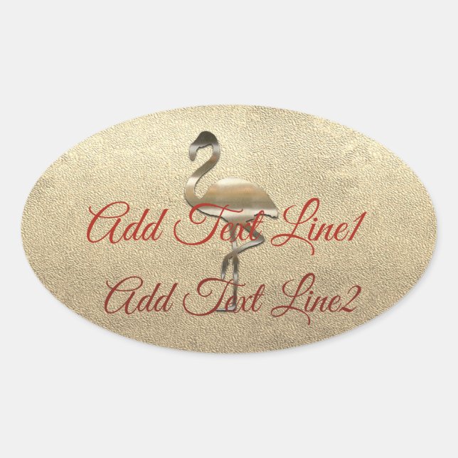 Retro Gold Holiday Vibe Ovaler Aufkleber (Vorderseite)