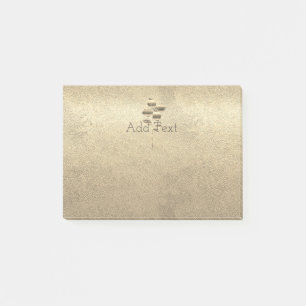 Retro Gold Holiday Vibe Post-it Klebezettel