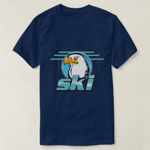 Retro Golden Eagle Skilogo T-Shirt