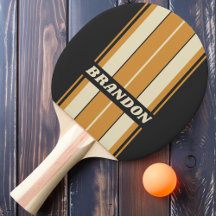 Retro Golden Horizon Board Streifen mit Namen