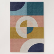 Retro Golden Huescape | Puzzle Mid-Century Moderne