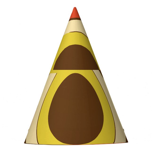 Retro Golden Ratio inspiriert Design. Partyhütchen (Vorderseite)