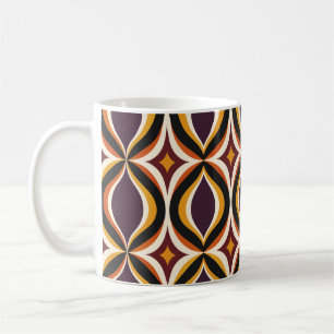 Retro Golden Waves Abendbecher Kaffeetasse
