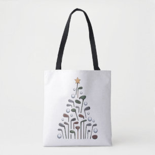 Retro Golf Club Weihnachtsbaum Golfen X-mas Tasche