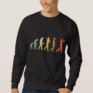 Retro Golf Evolution Geschenk für Golfer & Golfspi Sweatshirt