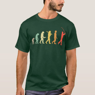 Retro Golf Evolution Geschenk für Golfer Golfspiel T-Shirt