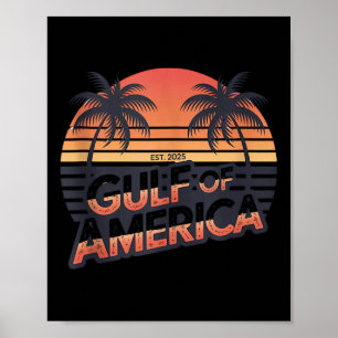Retro Golf of US America 2025 Amerikanische Flagge Poster