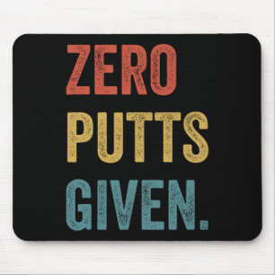 Retro Golf spielende Männer Golfspieler Frauen Zer Mousepad