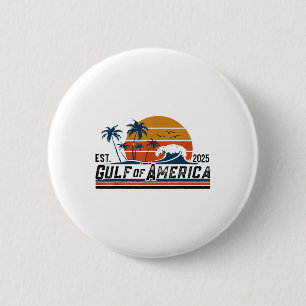 Retro Golf von Amerika Est 2025 Beach Summer Button