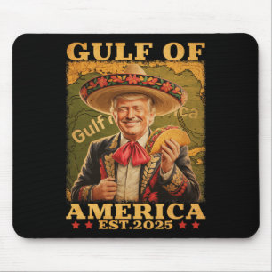 Retro Golf von Amerika Mexiko Funny Trump Mexiko Mousepad