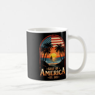 Retro Golf von Amerika Ostküste 2025 Flaggenküste  Kaffeetasse