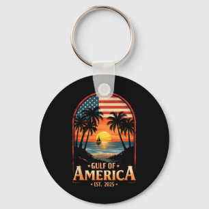 Retro Golf von Amerika Ostküste 2025 Flaggenküste Schlüsselanhänger