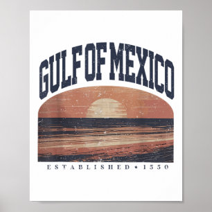 Retro Golf von Mexiko Est 1550 Männer Frauen Retro Poster