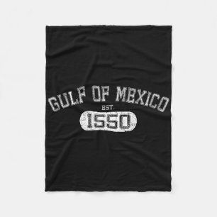 Retro Golf von Mexiko Est 1550 mexikanische Flagge Fleecedecke