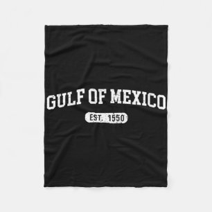 Retro Golf von Mexiko Est 1550 mexikanische Flagge Fleecedecke