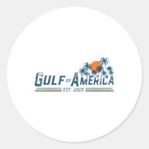 Retro Golf Von USA Amerika Est 2025 Amerikanische Runder Aufkleber