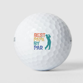 Retro Golfer - Beste Papa Par Golfball