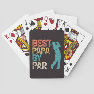 Retro Golfer - Bestes Papa per Par Spielkarten