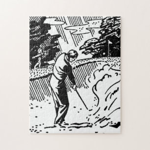 Retro Golfer Sand Trap