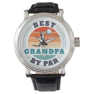 Retro Golfing Best Opa nach Maß Armbanduhr