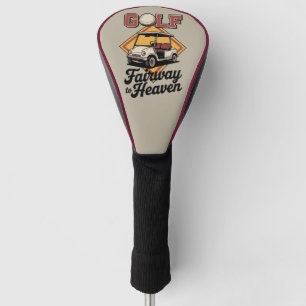 Retro-Golfwagen Fairway To Heaver Lustiger Golfspo Golf Headcover