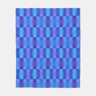 Retro Good Vibes Geometric Pattern Fleecedecke