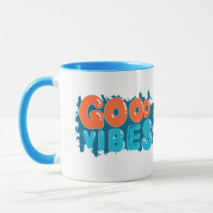 Retro-Good-Vibes-Typografie-Kaffeetasse Tasse