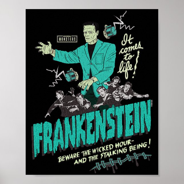 Retro Goth Böse Stunde Poster (Vorne)