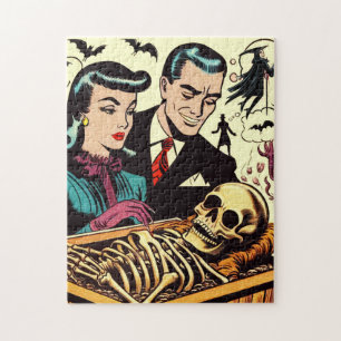 Retro Goth Couple Comic