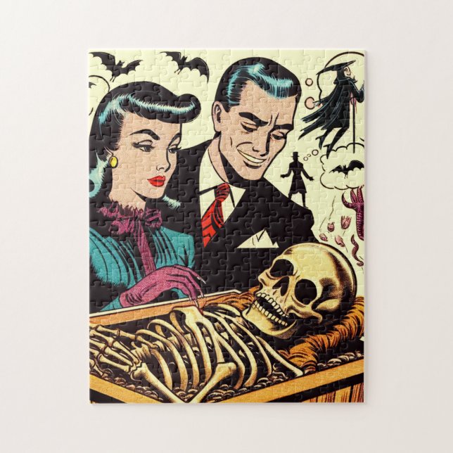 Retro Goth Couple Comic (Vertikal)