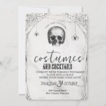 Retro-Gotischer-Totenkopf-Tanz-Halloween-Party