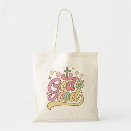 Retro Gott ist eine gute religiöse Tote Tasche