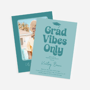 Retro-Grad-Vibes-Only-Abschlussfeier Einladung