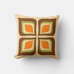 Retro Gradient Autumn Leaves Muster Kissen