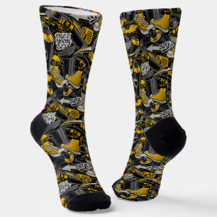 Retro Graffiti Urban Street Pattern Socken