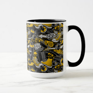 Retro Graffiti Urban Street Pattern Tasse