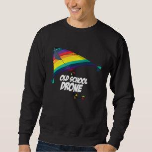 Retro Grafik Drohne Flug Quadcopter Pilot RC Dro Sweatshirt