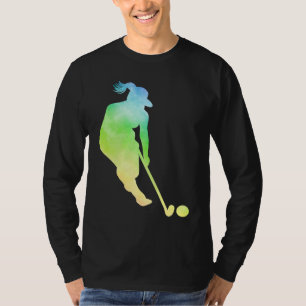 Retro Grafik Hockey Spieler Feldhockey Hockey Schl T-Shirt
